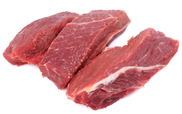 istock Fresh New York Steak beef meat cut    isolated  on a white background 1199601449