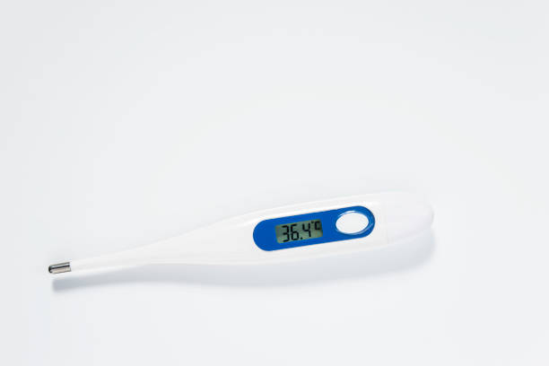istock Electronic medical thermometer with normal body temperature 1199607992
