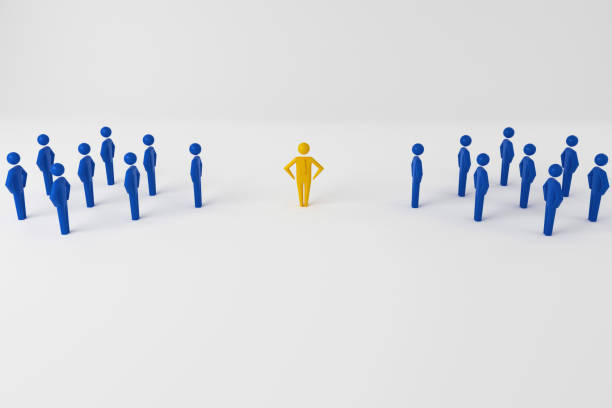istock Selection and search for a top employee or client. 3D rendering 1199611561