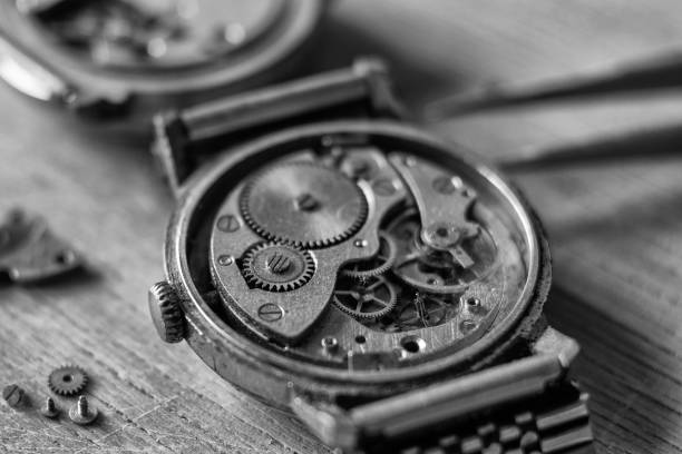 istock Watchmaker's workshop, mechanical watch repair 1199617532