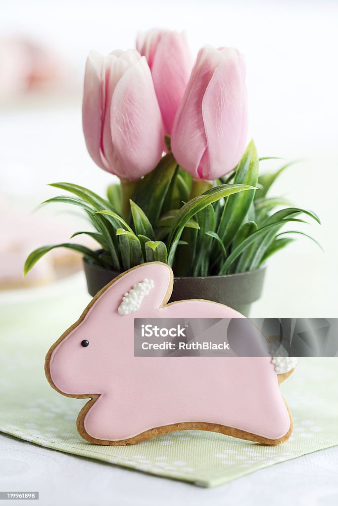 Easter bunny cookie - Lizenzfrei Blume Stock-Foto
