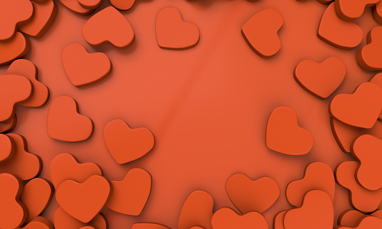 3d Corazón Forma Fondo De Pantalla De Color Rojo Foto de stock y más banco  de imágenes de Abstracto - Abstracto, Adorno de navidad, Amor - iStock