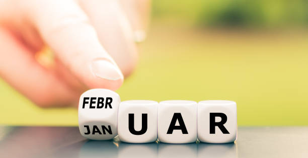 istock Hand turns a dice and changes the German word 