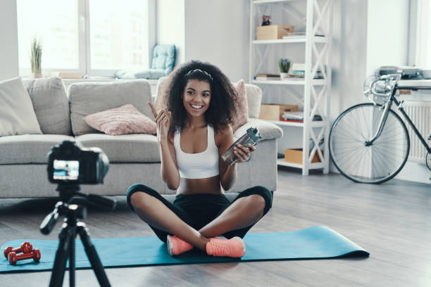 istock Fit young African woman 1199632508