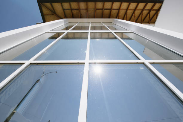 istock Large windows in the cottage 1199633027