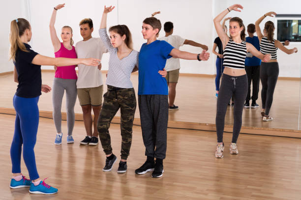 istock Young people having dancing of partner dance 1199634066
