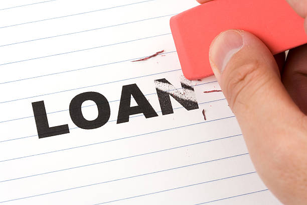 istock eraser and word loan 119963427