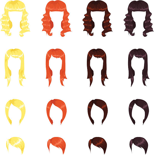 Female Hairstyles Stock Illustration - Download Image Now - Adult, Bangs -  Hair, Beautiful People - iStock