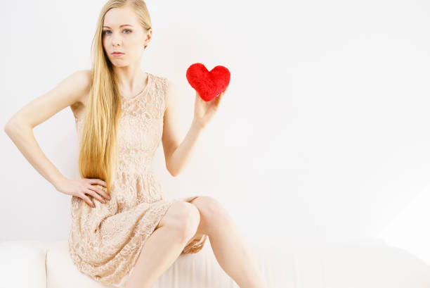 istock Sad woman on Valentines day 1199650664