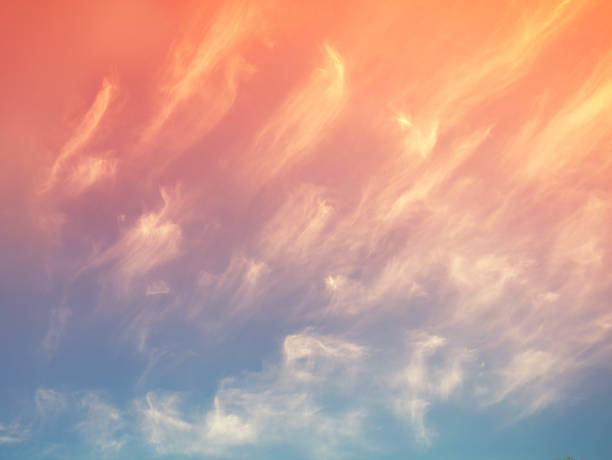 istock Colorful cloudy sky at sunset. Gradient color. Sky texture. Abstract natural background 1199652711