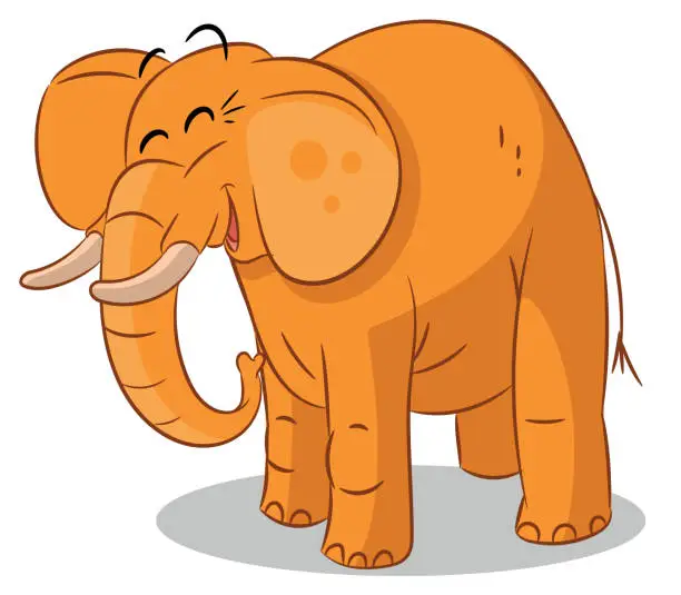 Vector illustration of Cute Elephant