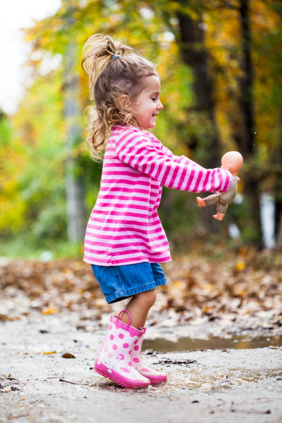 istock little girl playing in poddle 1199652958