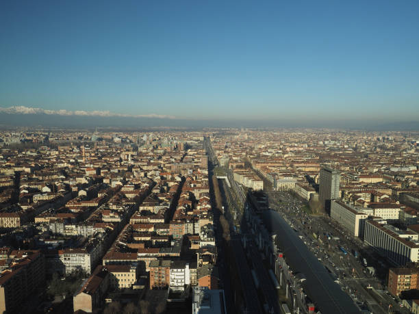 Aerial view of Turin