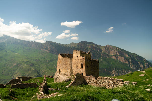 Old fortress on the rock Old fortress on the rock north caucasus photos stock pictures, royalty-free photos & images