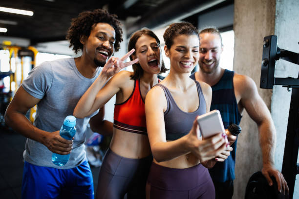 istock Sport, teamwork, unity, gym, teambuilding, motivation, active life concept 1199658602