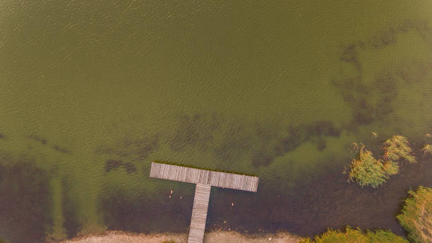 istock Wooden dock on the lake 1199660110