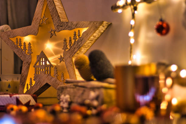 istock Christmas lights and decorations 1199660588