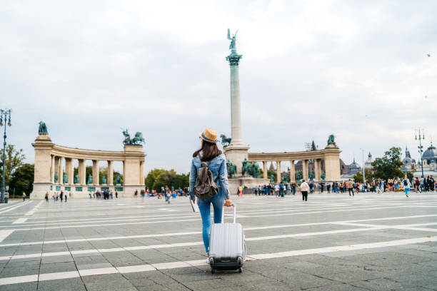 istock Tourist woman visiting Budapest 1199660776