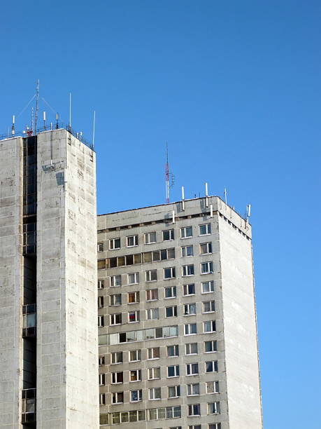 istock edge of office building with antennas 119966200
