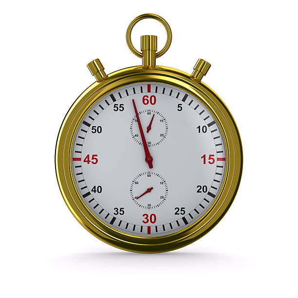 istock Stopwatch on white background. Isolated 3D image 119966298