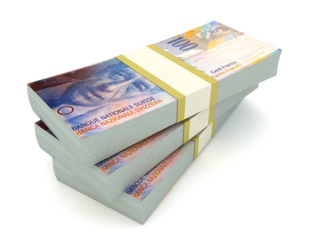 istock Swiss franc money stack finance banking 1199663267
