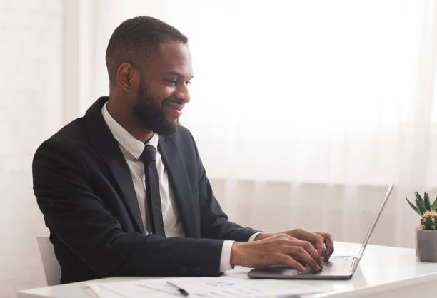 istock Happy businessman chatting with clients or partners 1199665293
