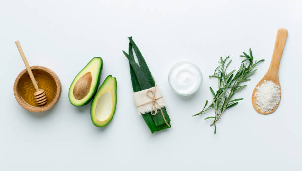 istock Ingredients for preparing natural eco homemade cosmetics 1199666089