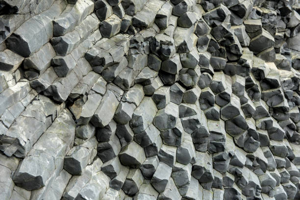 istock Black basalt column formation in Iceland 1199666126