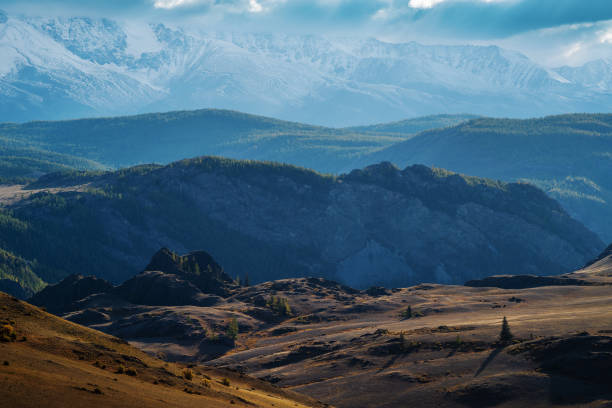 istock Autumn in the Altai Mountains, Kurai steppe 1199666913