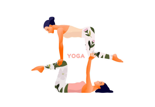 istock Woman practicing yoga exercise, yoga pose. International Yoga Day. 1199673697