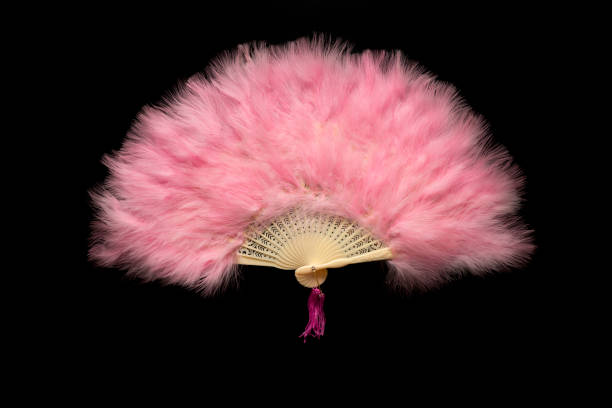 Pink Chinese folding fan