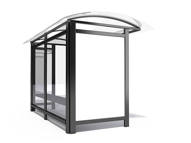 istock Concept of modern 3D bus stop billboard 119967391