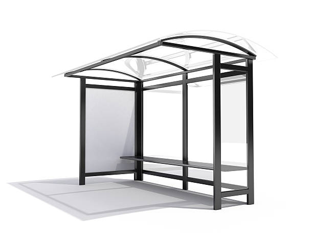 istock 3D rendering of bus stop billboard 119967392