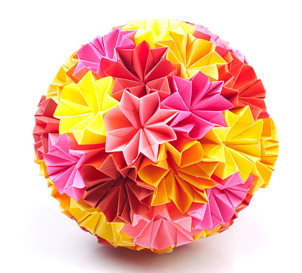 istock Origami kusudama rainbow 119967435