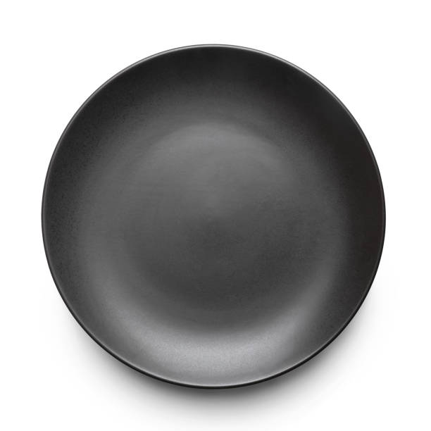 istock Simple circular porcelain plate isolated on white and shadow with shadow. 1199674782