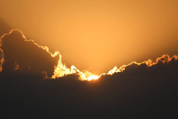 istock Evening Sky,Amazing Sunset Colorful Cloud Background,Fantastic Nature and Dramatic bright Sunlight 1199676332