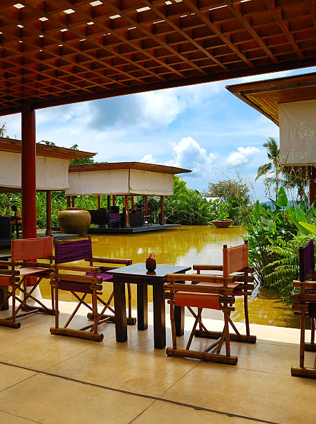 istock Lounge pool view area at luxury hotel, Phuket, Thailand 119967995