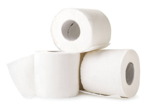 istock Toilet paper rolls on a white background. Isolated 1199683370