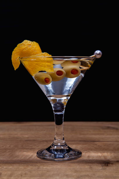 istock Martini cocktail on wooden table. 1199688845