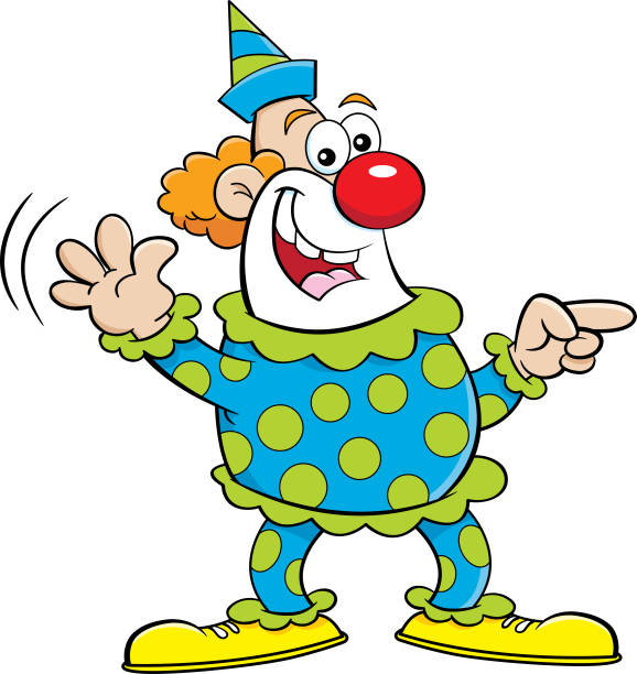 Ilustración de Dibujos Animados Payaso Feliz Señalando Mientras Saluda y más Vectores Libres de Derechos de Circo - iStock Ilustración de Dibujos Animados Payaso Feliz Señalando Mientras Saluda y más Vectores Libres de Derechos de Circo - iStock