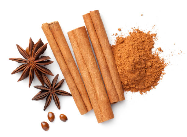 istock Cinnamon Sticks Cinnamon Powder Pile Anise Stars 1199694081