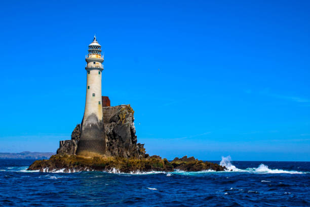 Fastnet Rock is a small islet in the Atlantic Ocean and the most southerly point of Ireland. The Fastnet Lighthouse is known as The Teardrop of Ireland. Fastnet Rock is used as the midpoint of one of the world's classic offshore yachting races, the Fastnet Race, a 1,126 kilometres (700 mi) round trip from Cowes on the Isle of Wight, round the rock and back to Plymouth. It is also sometimes used as a mark for yacht races from local sailing centres such as Schull, Baltimore, and Crookhaven.