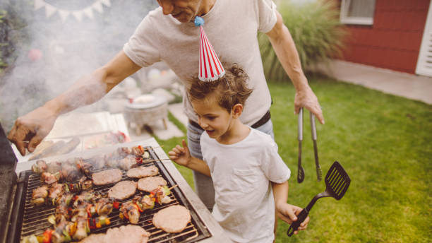 istock Barbecue party in our yard 1199698973