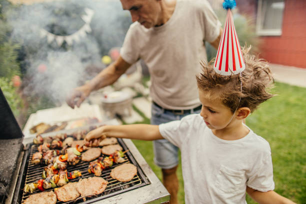 istock Barbecue party in our yard 1199699118