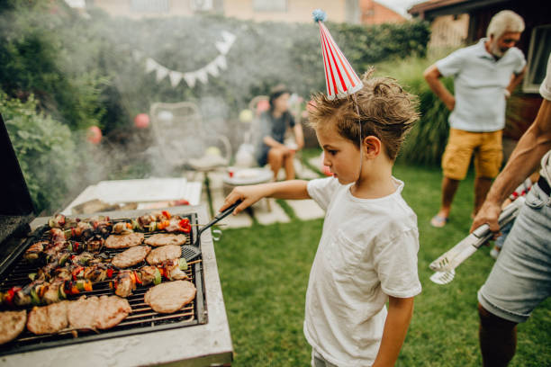 istock Barbecue party in our yard 1199699275