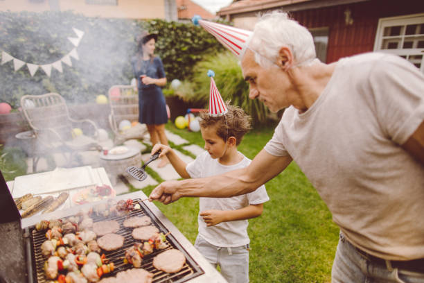 istock Barbecue party in our yard 1199699393