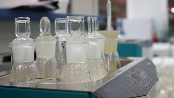 istock samples of dairy products in the laboratory. 1199703337