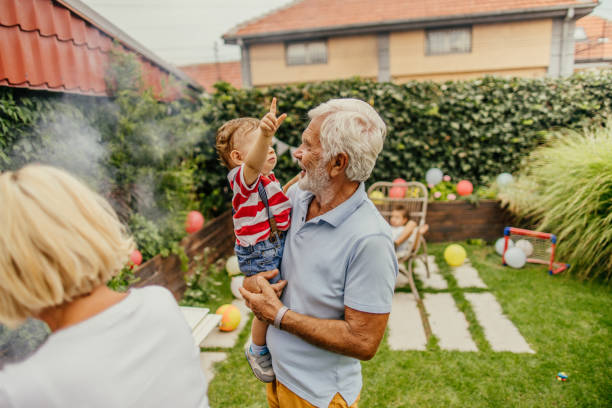 istock Barbecue party in our yard 1199703388