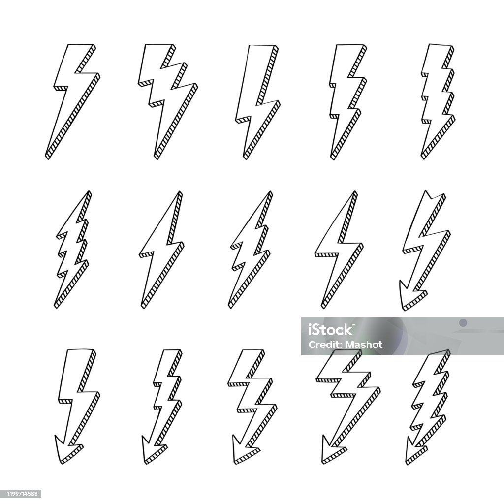 Ilustración de Conjunto De Logotipos Vectoriales De Pernos De Rayos De Garabato Concepto De Energía Y Electricidad Colección Flash De Dibujos Animados Símbolos De Potencia Y Eléctricos Alta Velocidad Rapidez Y Emblema Ilustración de Conjunto De Logotipos Vectoriales De Pernos De Rayos De Garabato Concepto De Energía Y Electricidad Colección Flash De Dibujos Animados Símbolos De Potencia Y Eléctricos Alta Velocidad Rapidez Y Emblema