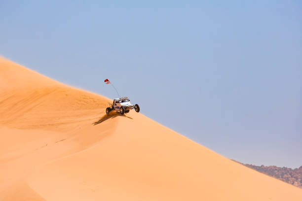 KANAB, UT, USA - May 25, 2012. Dune buggy racing at Coral Pink Sand Dunes State Park in Utah, USA